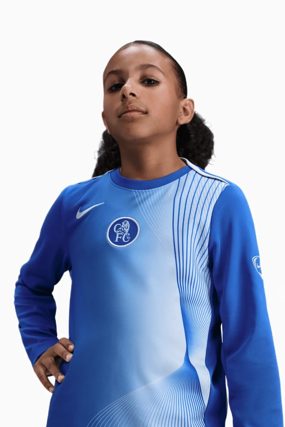 Футболка с длинными рукавами Nike Chelsea FC 25/26 Dri-FIT Academy Pro Junior - синий