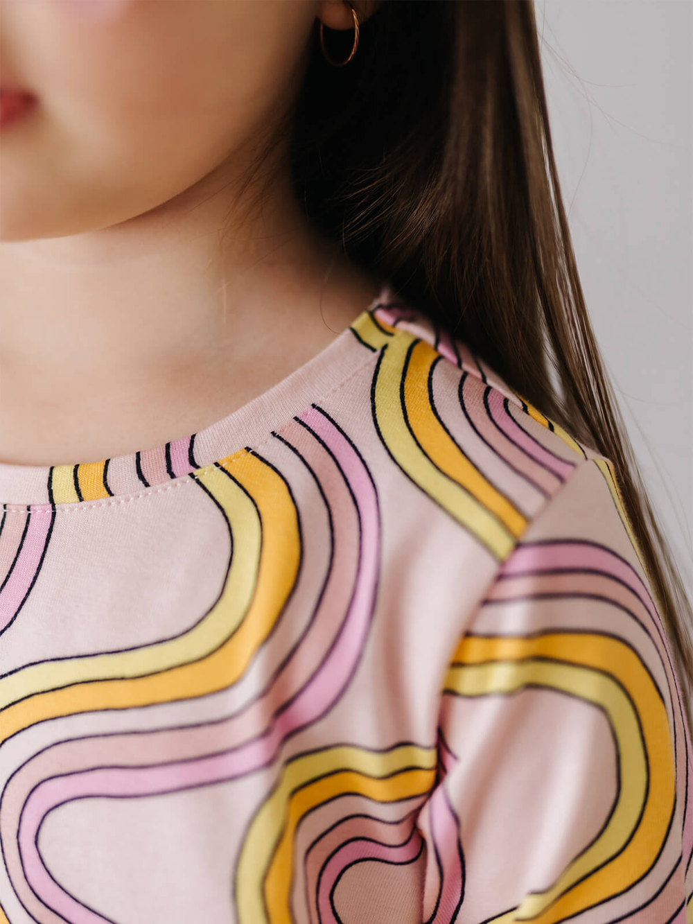 Платье трапеция Mjölk Радуга, с длинным рукавом