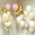 Шар (35''/89 см) Фигура, Полумесяц, Золото