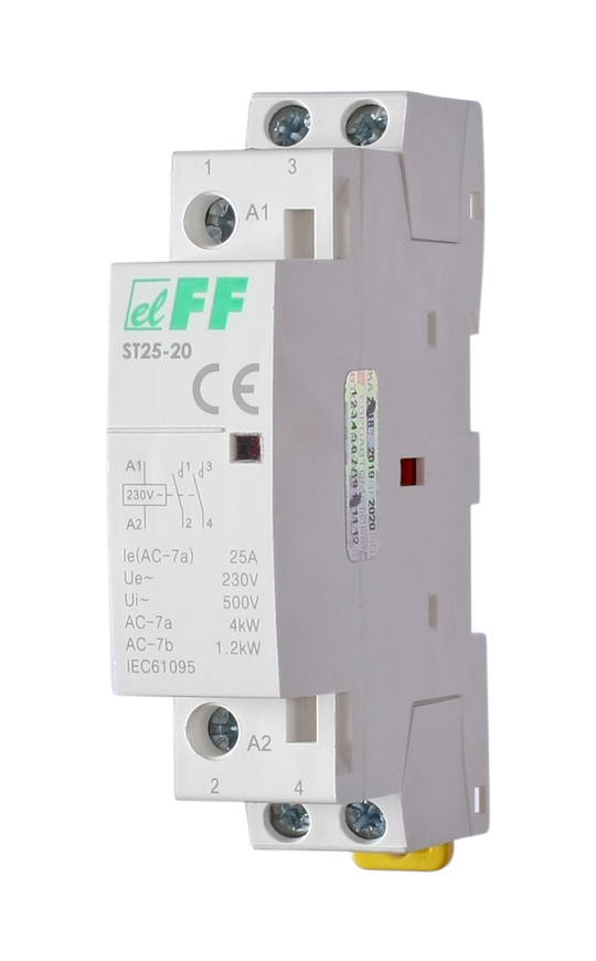 Контактор модульный ST-25-20 25А 2NO F&F