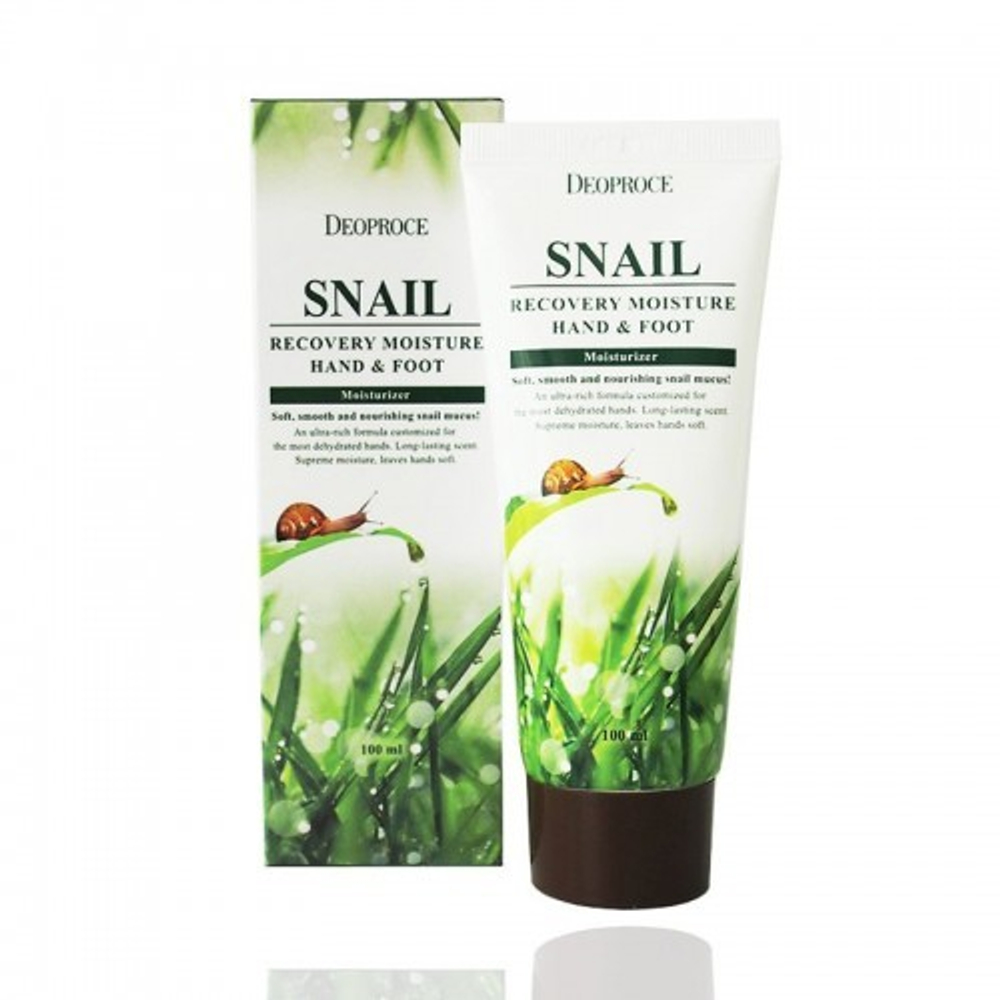 Deoproce Hand and Foot Snail Recovery крем для рук и ног с муцином улитки