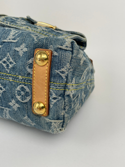 Сумка Louis Vuitton BLUE MONOGRAM DENIM & VACHETTA LEATHER BAGGY PM