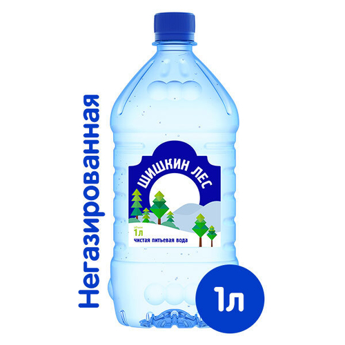 Вода Шишкин лес 1 литр, без газа, пэт