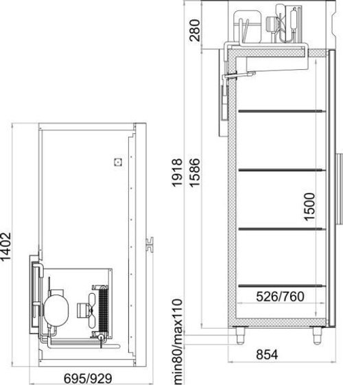 Холодильный шкаф Polair CV114-S