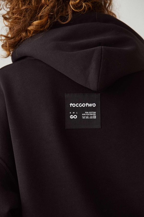 Худи с белыми люверсами Женский Черный - фото 9