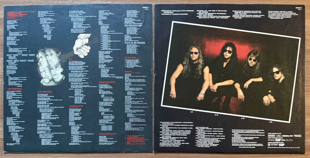 Metallica - ...And Justice For All 2LP (Голландия 1988г.)