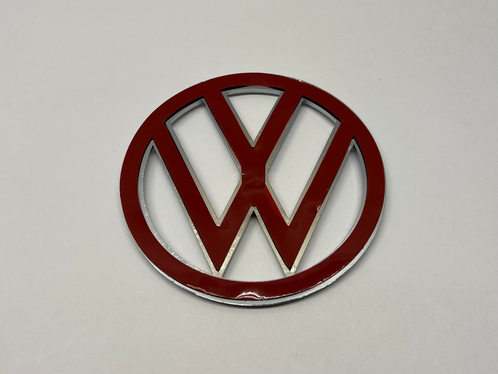 HH-144 / Логотип (шильдик, надпись, эмблема) "Volkswagen" 11см для крышки багажника / решетки радиатора / капота (1 шт.)