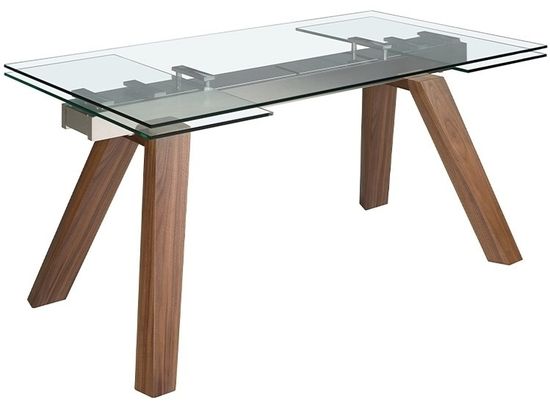 Раздвижной обеденный стол 1123/MC21034DT из закаленного стекла 160/200/240 х 90 Испания