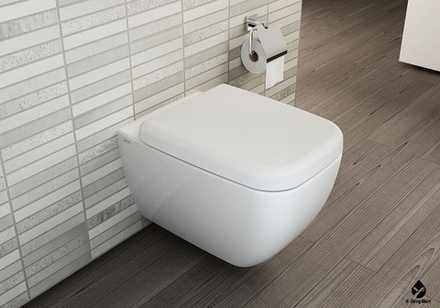 Унитаз/подвесной/Vitra Shift/7742B003-0075/безободковый/белый глянец/, шт