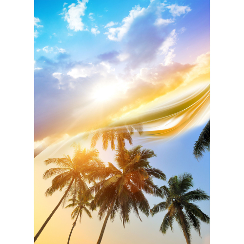 Панель потолочная ПВХ Novita 3D Пальмы