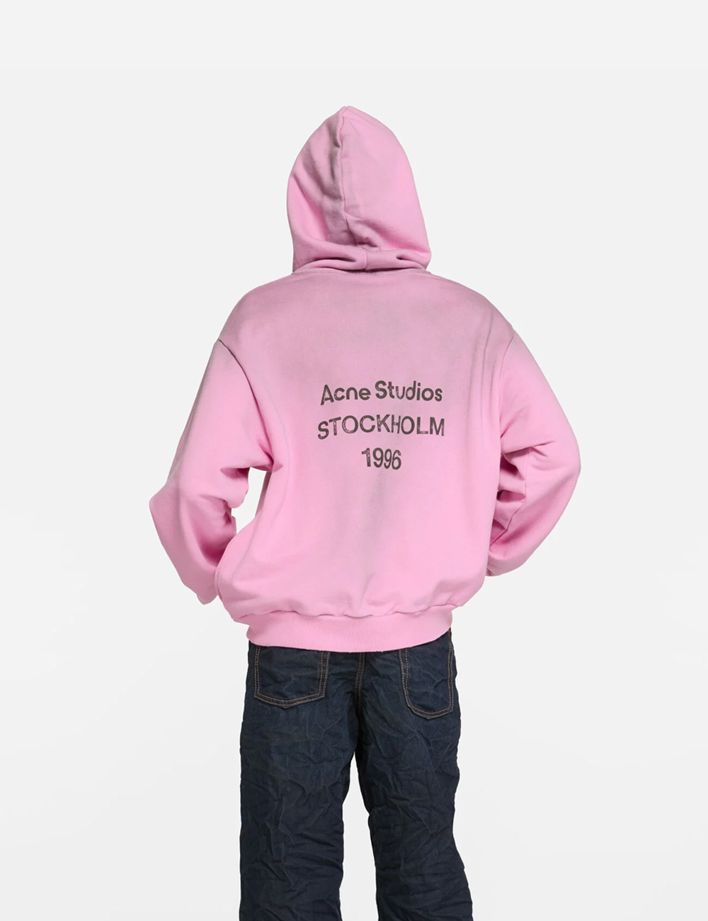 Acne Studios Logo Hooded Sweater "Pink"
