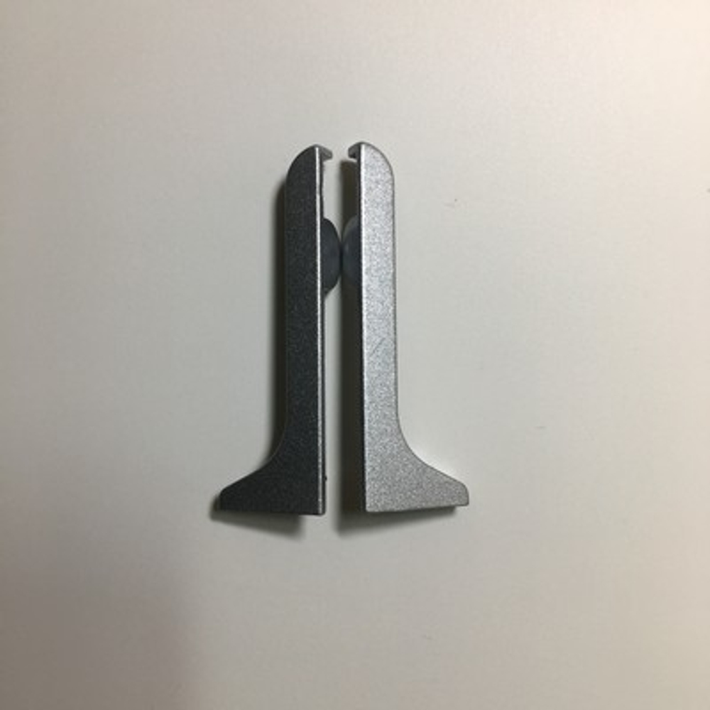 40(м) Заглушки (пара) мет. к пл. 40мм "DO-1" Серебро мат. анод.