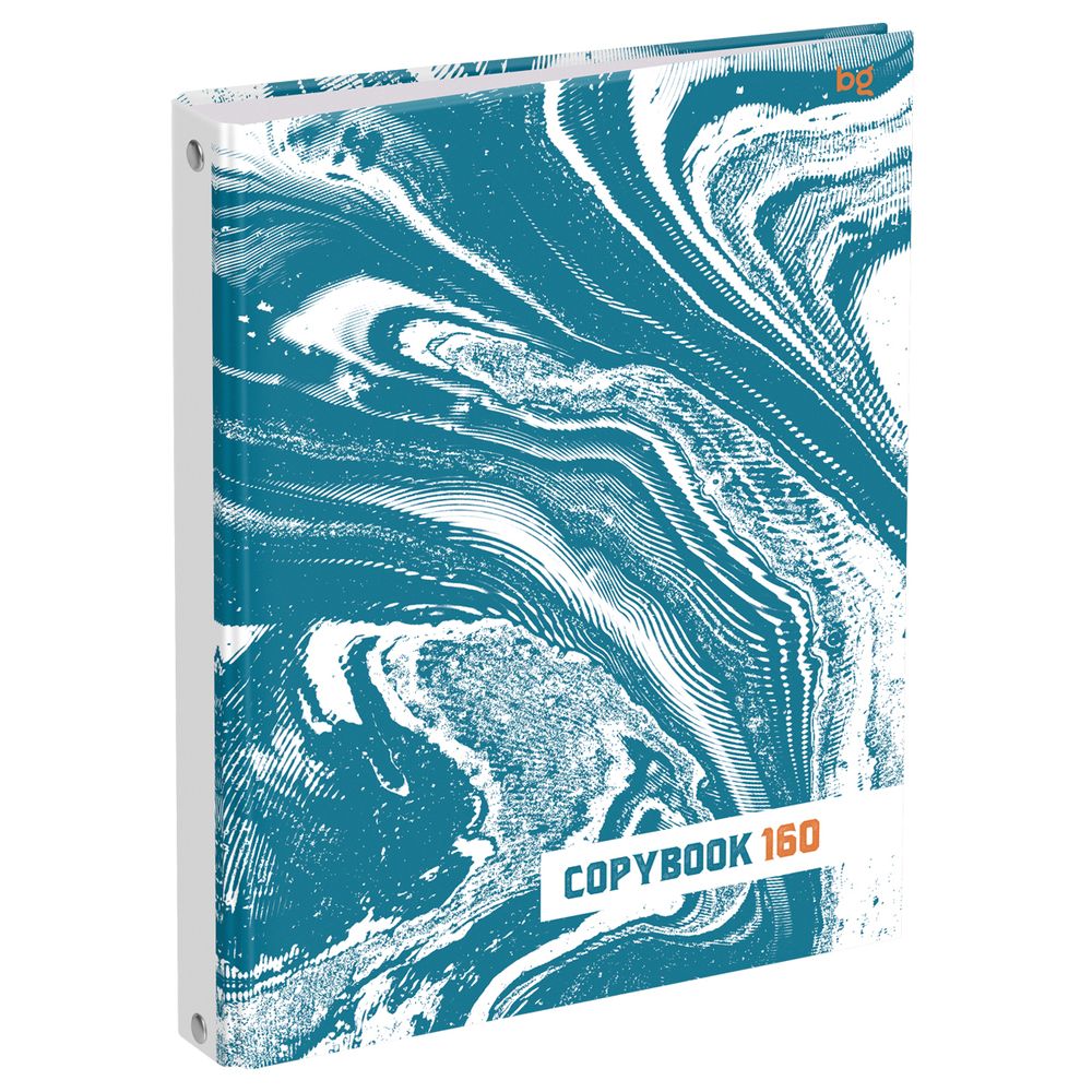 Тетрадь на кольцах 160л, А5, 7БЦ, BG Fluid art, глянцевая ламинация