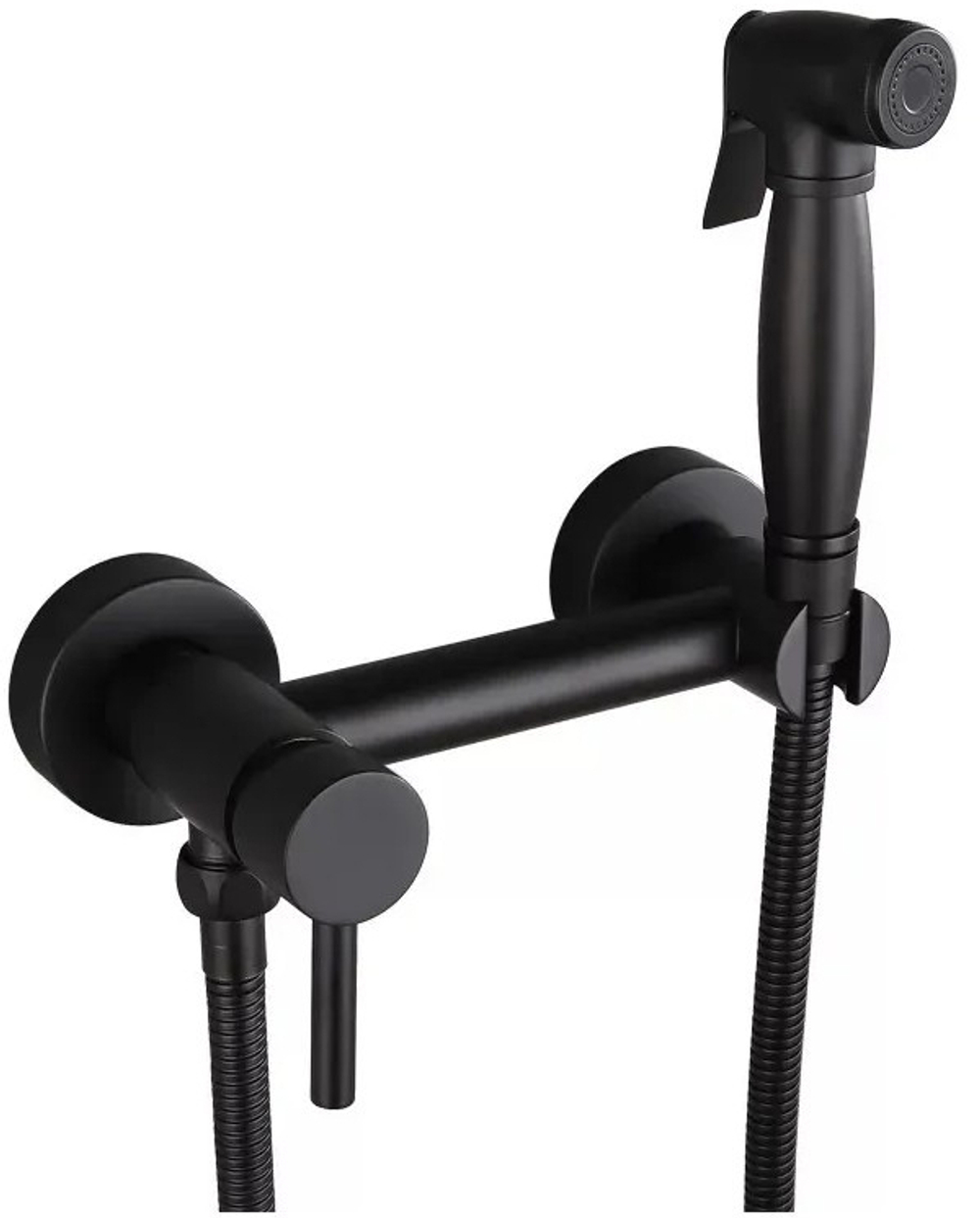 Смеситель с гигиеническим душем Grocenberg GB103N Черный матовый