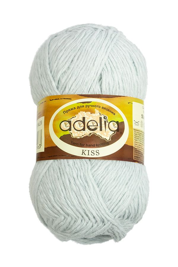 Пряжа Adelia Kiss / уп.10 мот. по 50г, 145м, 29 голубой