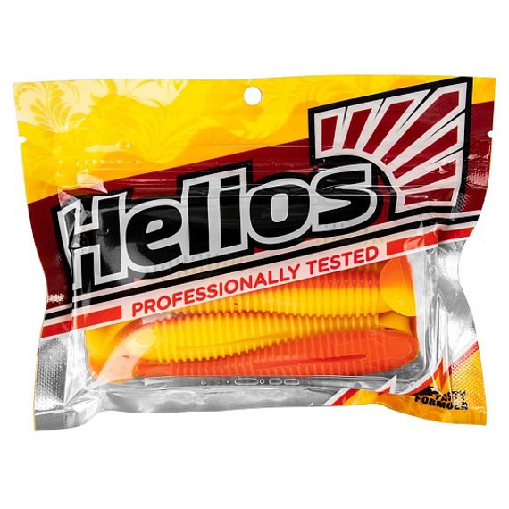 Виброхвост Catcher 3,55&#39;/9 см Orange &amp; Yellow 5шт. (HS-2-015) Helios