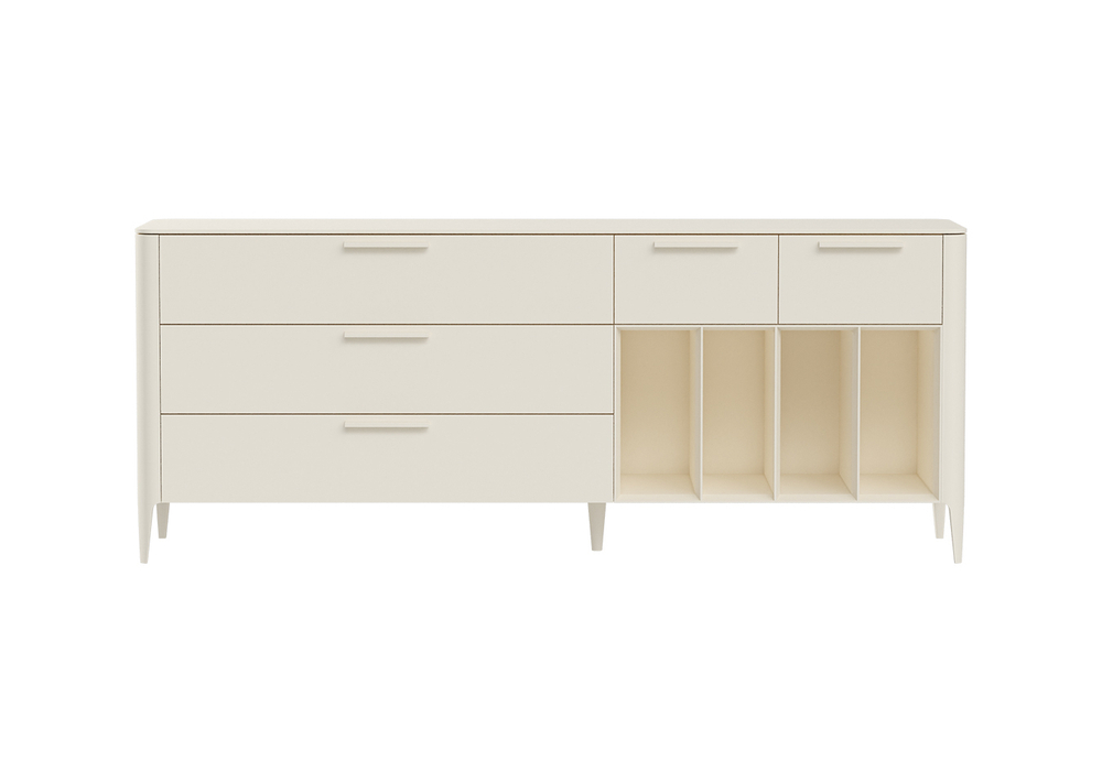 Тумба Type 5 ящиков 4 полки ширина 200 см (дымка)