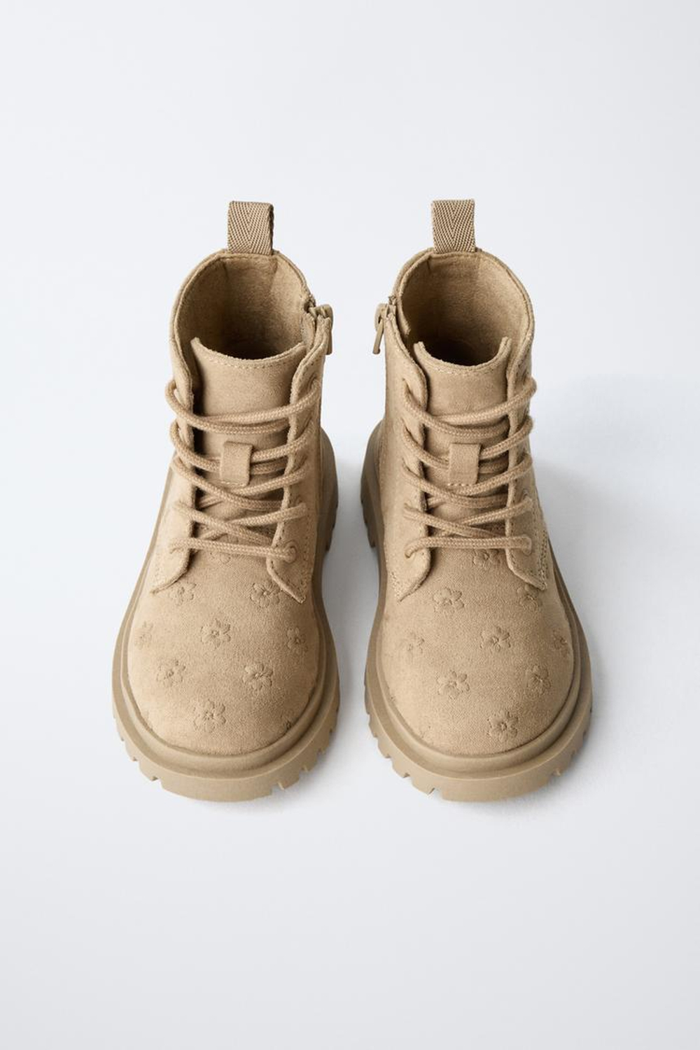 ZARA БОТИНКИ , ПЕСОЧНО-КОРИЧНЕВЫЙ