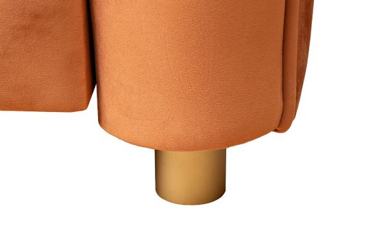 Диван Trevi 230М(К) трехм раскл с кантом терракотовый Colt006 232*103*88см