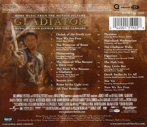 Soundtrack / Hans Zimmer And Lisa Gerrard: Gladiator (CD)