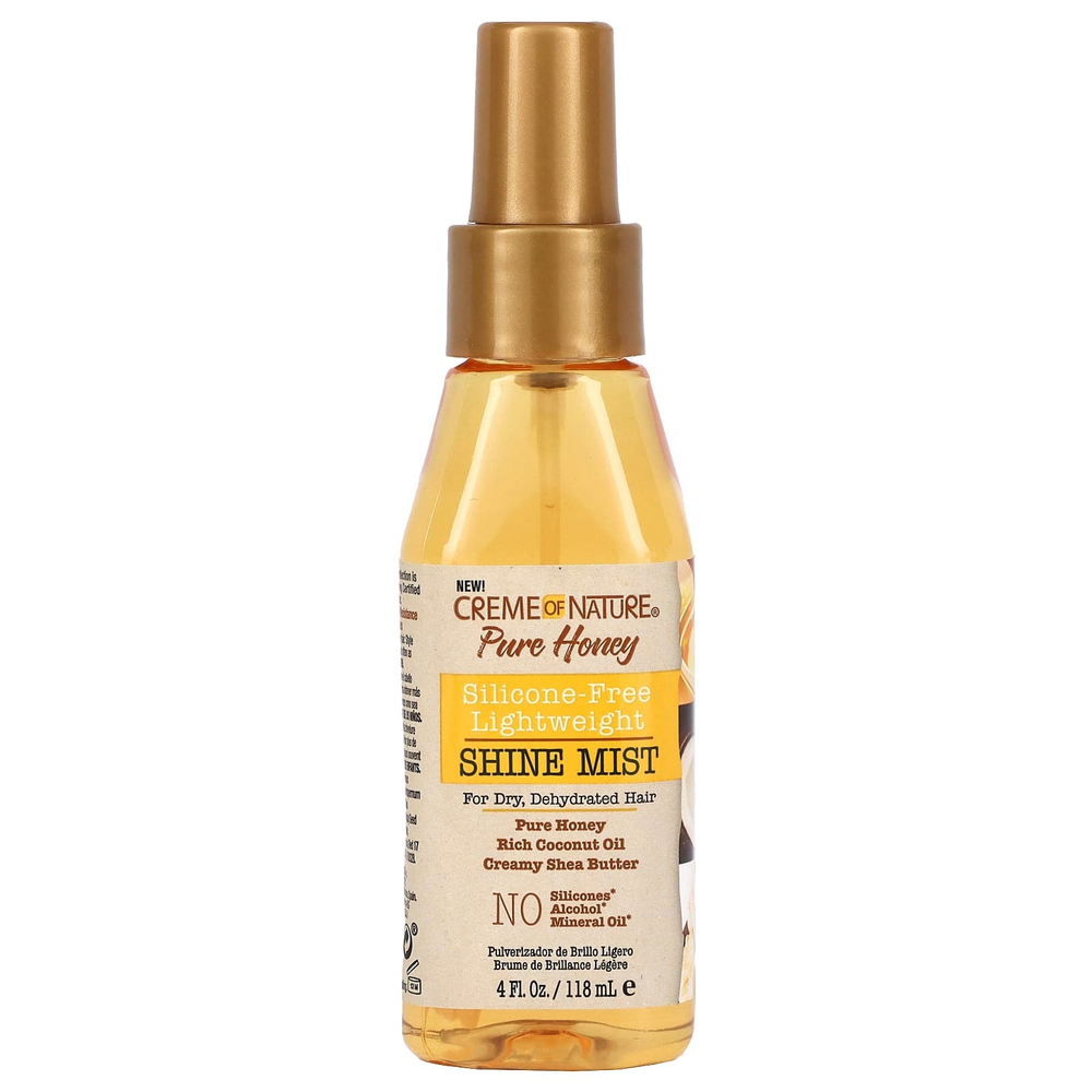 Creme Of Nature, Pure Honey, легкий спрей для блеска без силикона, 118 мл (4 жидк. унц.)