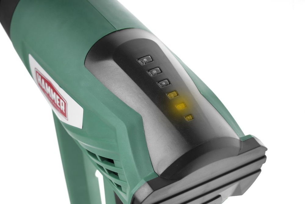 Фен техн. Hammer HG2020A  2200Вт 50/350-100/600С 300/500л/мин., насадки, тепл.защита