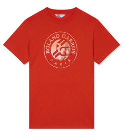 Мужская теннисная футболка Roland Garros Logo Eiffel - глина