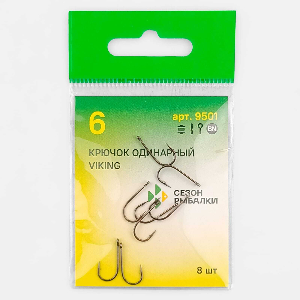 Крючок с ушком Fish Season Viking 9501