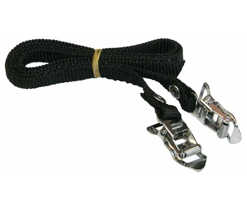 Ремешки для туклипсов Wellgo нейлоновые, W-2, черные (2 штуки)