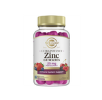 Solgar Zinc Gummies Витамин для взрослых с 25 мг сверхэффективного цитрата цинка для поддержки иммунитета — фруктовый вкус, веганские, кошерные и безглютеновые жевательные добавки для женщин и мужчин, 2 г сахара, 60 порций