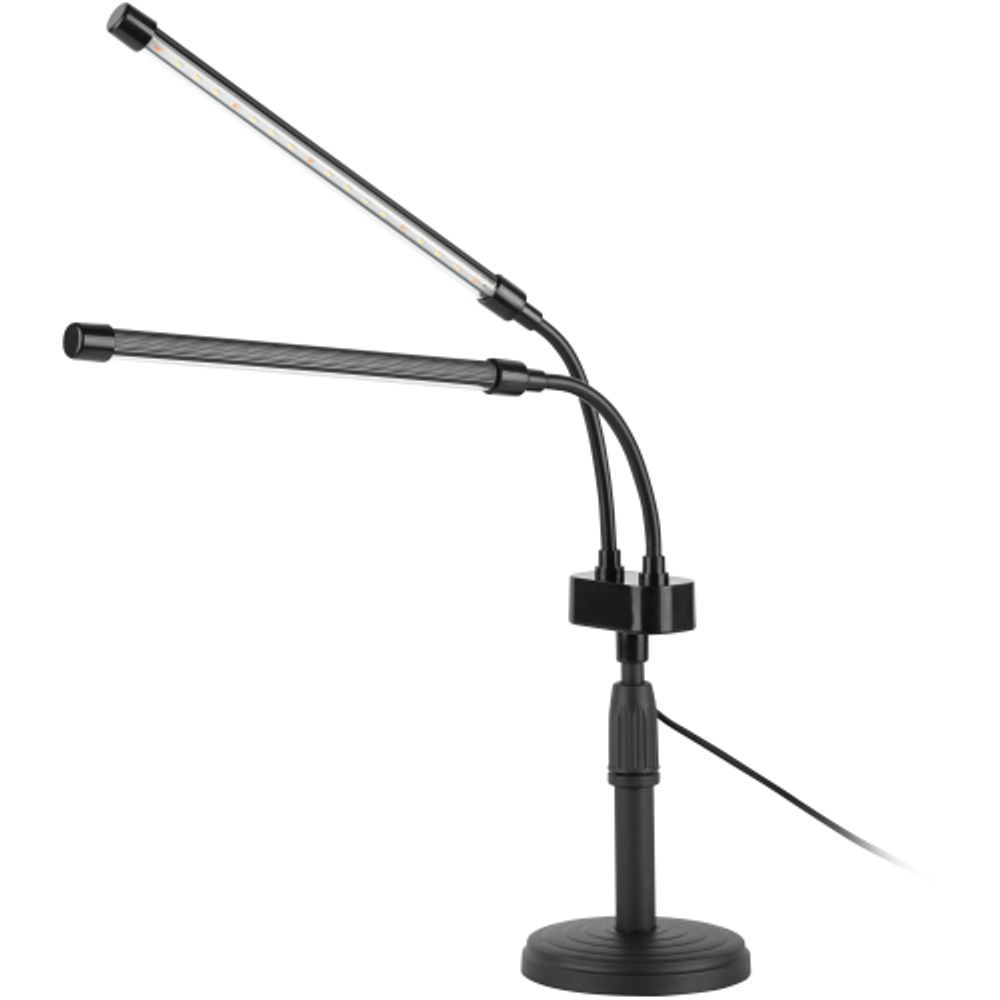 Настольный светильник для растений ЭРА FITO-20W-АLED-Ra полного спектра 20 Вт черный | Интерьерные фито светильники