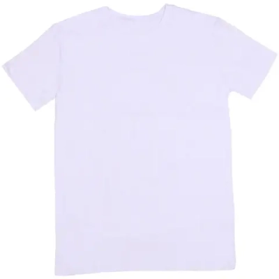 Футболка мужская однотонная, белый цвет, р-р 48