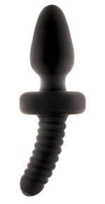 Анальный вибростимулятор Rebel Vibrating Wand - 22 см. (Цвет: черный)