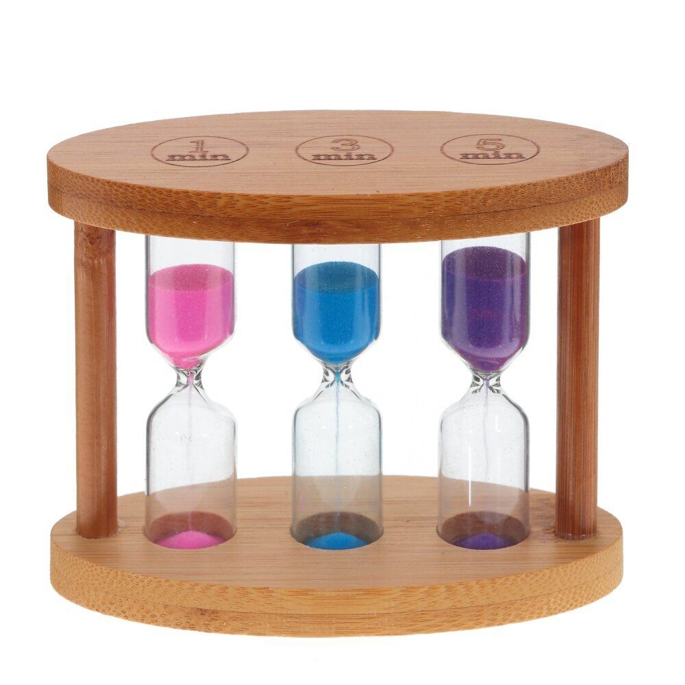 GAEM Часы песочные (1/3/5 мин.), L11 W5 H9 см, 3в.