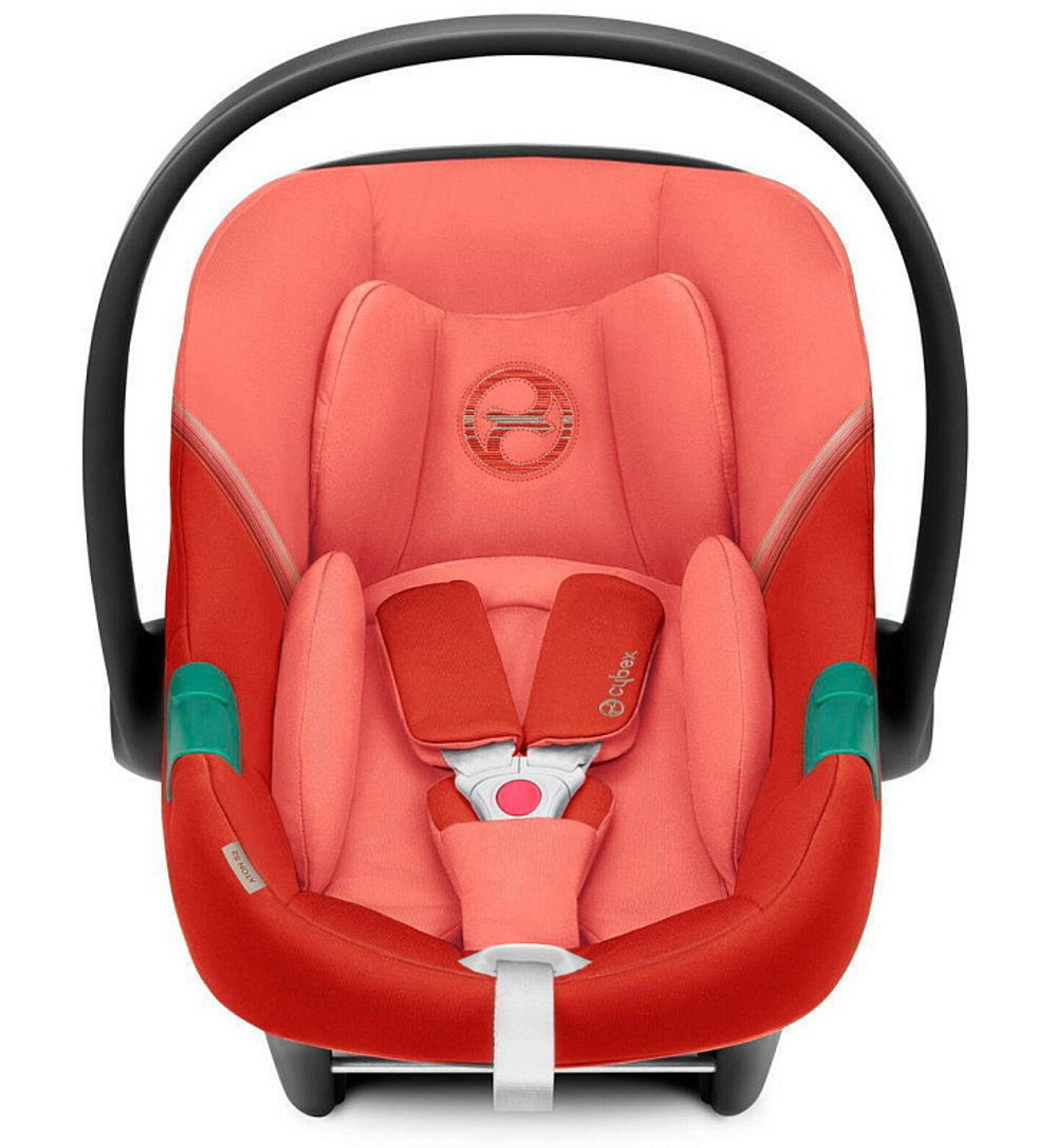 Коляска Cybex Balios S Lux SLV complete Aton S2 Hibiscus Red 3 в 1 Stone Grey с дождевиками