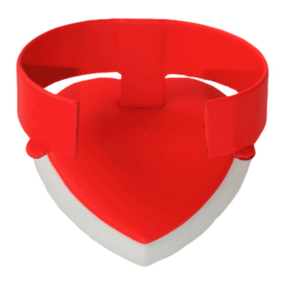 Подставка для часов/горизонтальная скоба 16 мм./накладка/основание сердечко