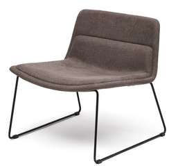 Лаунж-кресло Zahara коричневое с черными ножками