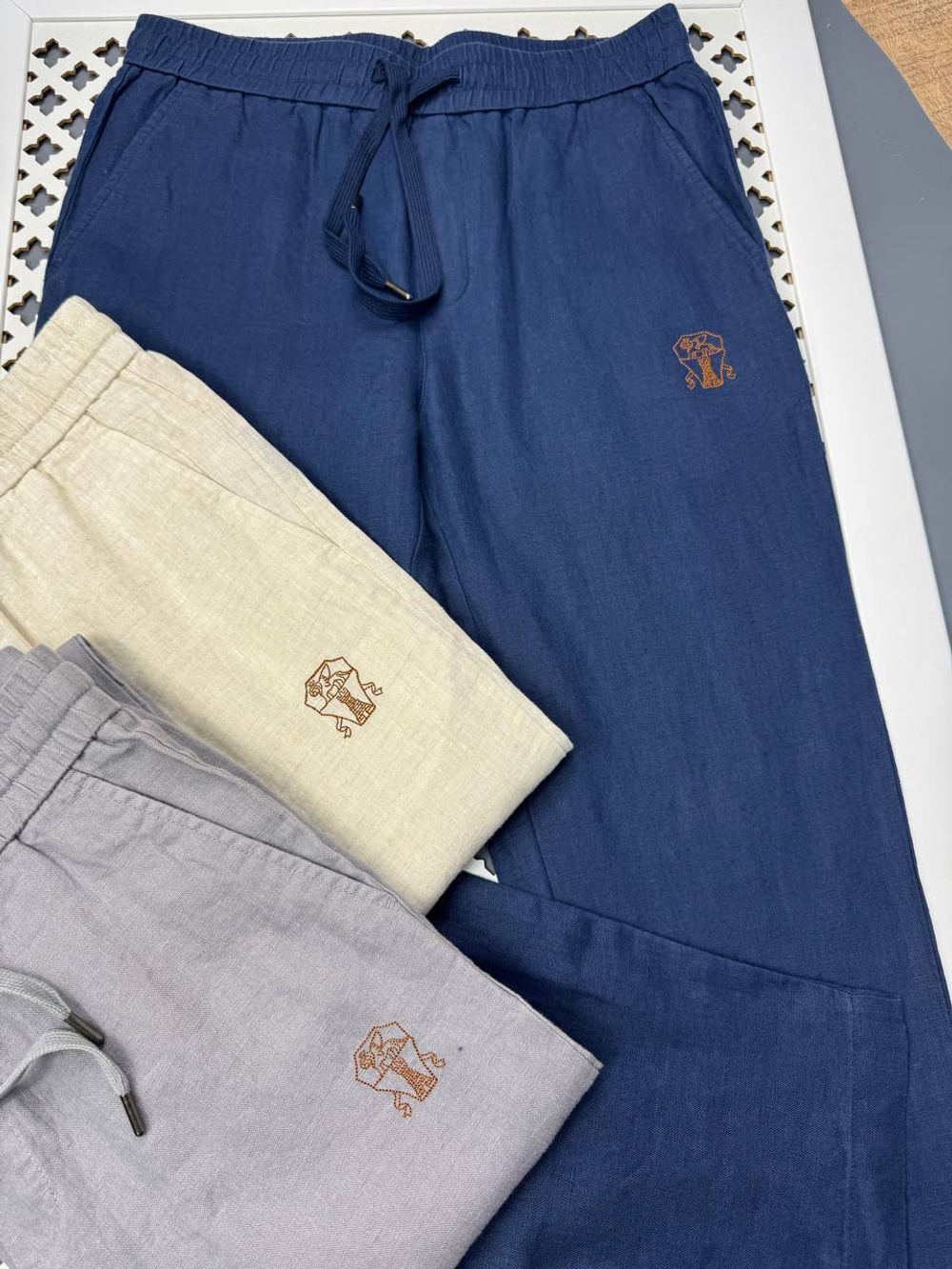 Льняные брюки Brunello Cucinelli