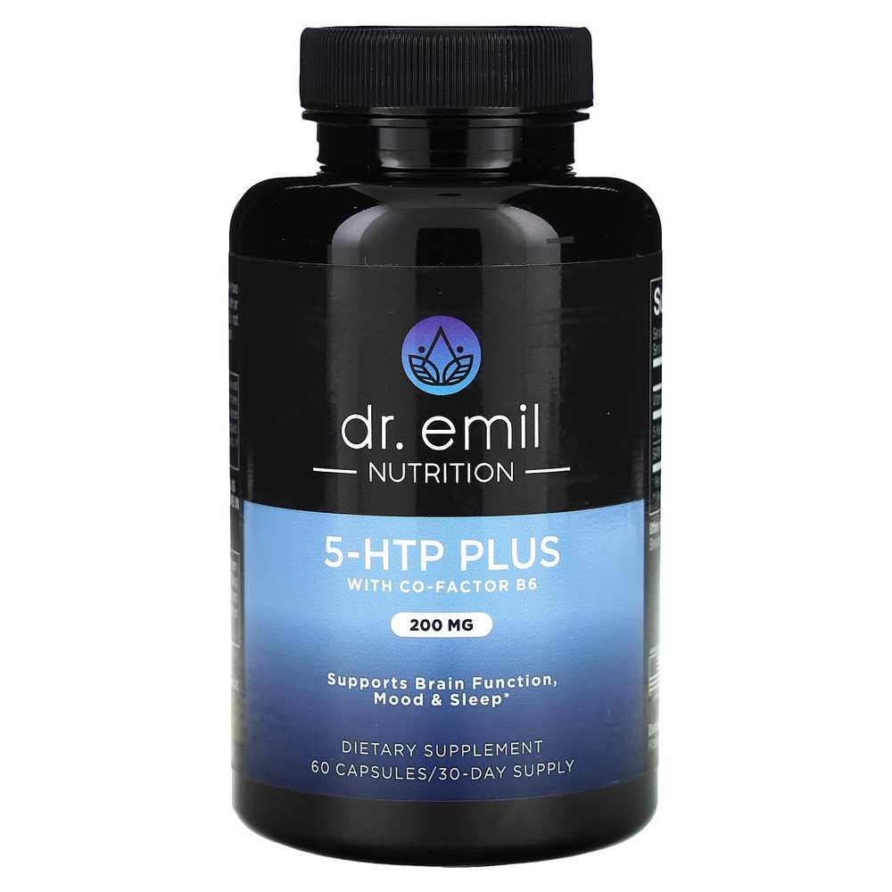Dr. Emil Nutrition, 5-HTP Plus с кофактором B6, 60 капсул