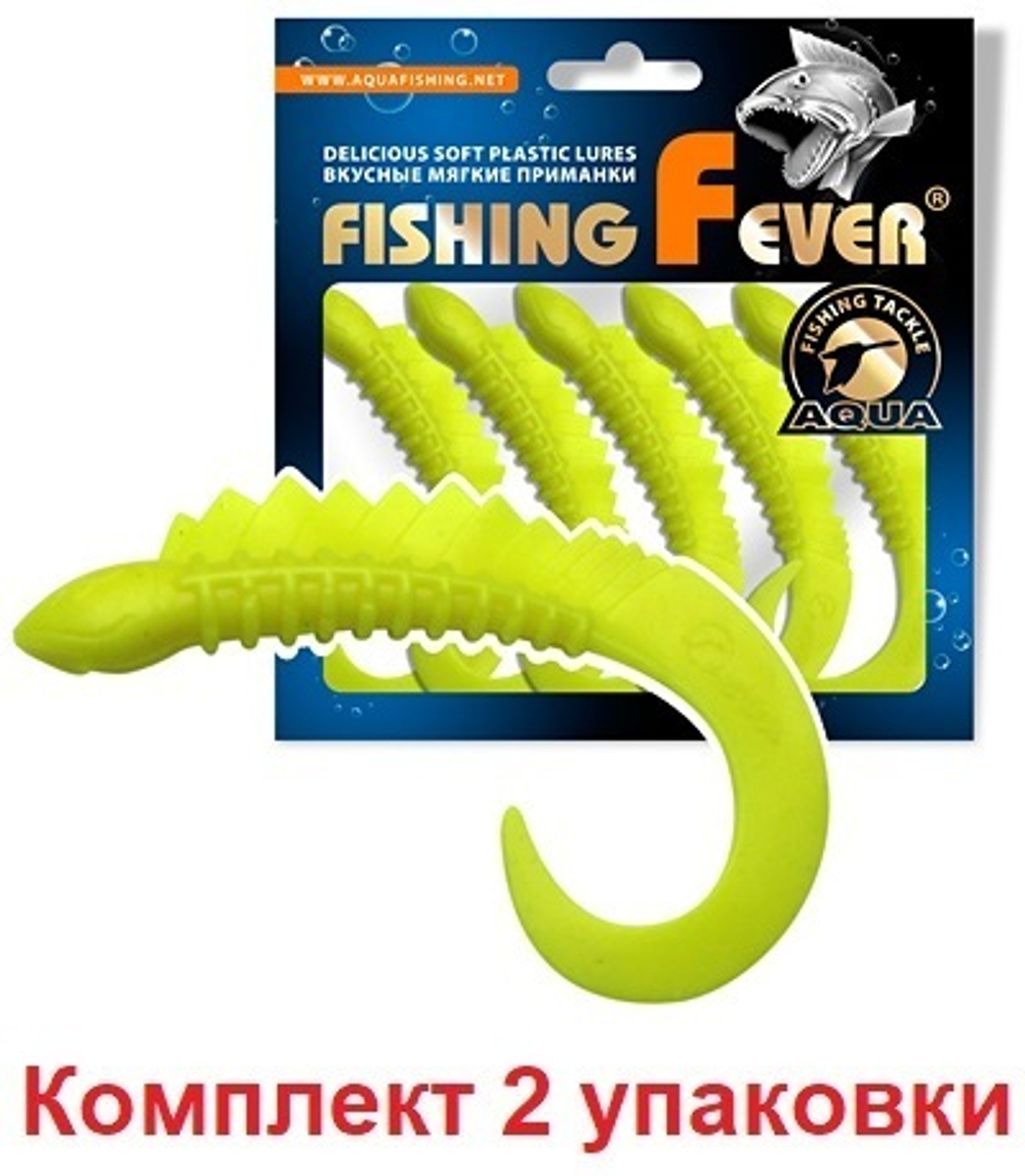 Мягкая приманка твистер FishingFever 6,5cm,2,5g,2 уп по 5 шт