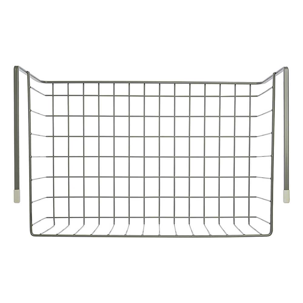 Корзина для хранения подвесная granli, 38,8х24,5х15 см, серая