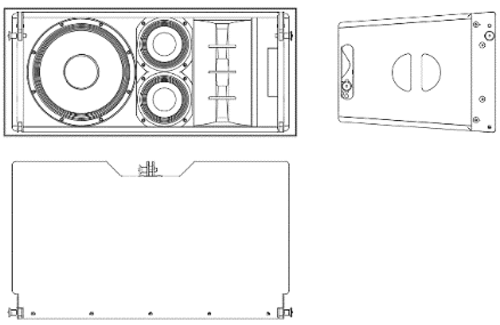 LOUDLABS LA 1.12-2.6-1.3 Трёхполосный пассивный элемент линейного массива