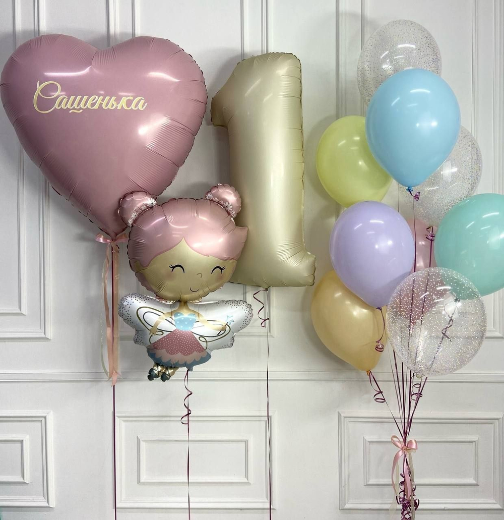 Набор воздушных шариков «Фея» на годик