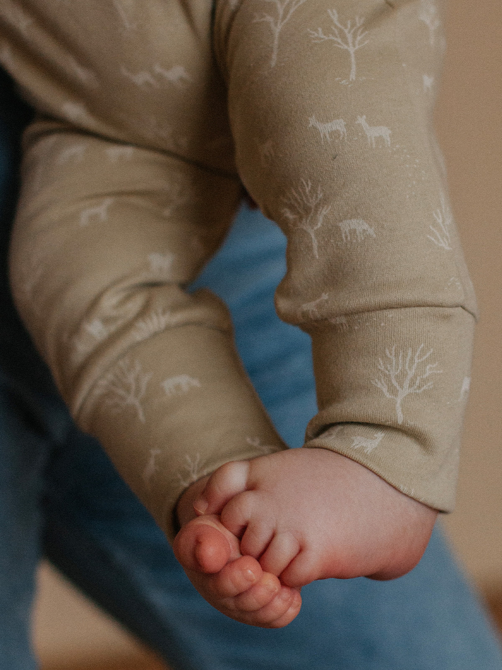 Комбинезон Mjölk Sleep and Play Лес, на манжетах