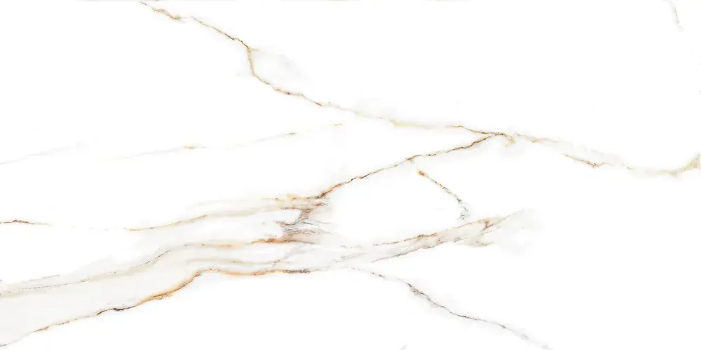 Керамогранит Alma Ceramica GFA114ECL04P Extra Calacatta 114x57 белый полированный под мрамор