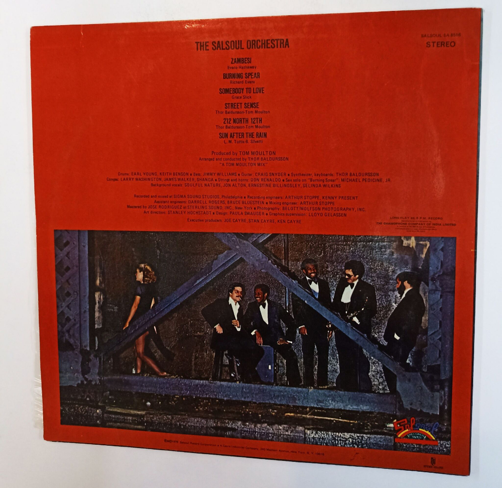 Винтажная виниловая пластинка LP The Salsoul Orchestra Street Sense (Индия 1979)