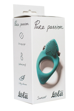 Эрекционное виброкольцо Pure Passion Sunset Green