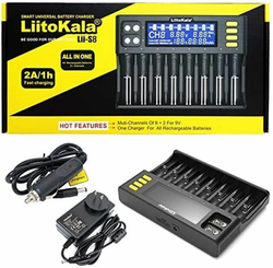 Зарядное устройство интеллектуальное LiitoKala Lii-S8 для аккумуляторов 18650 26650