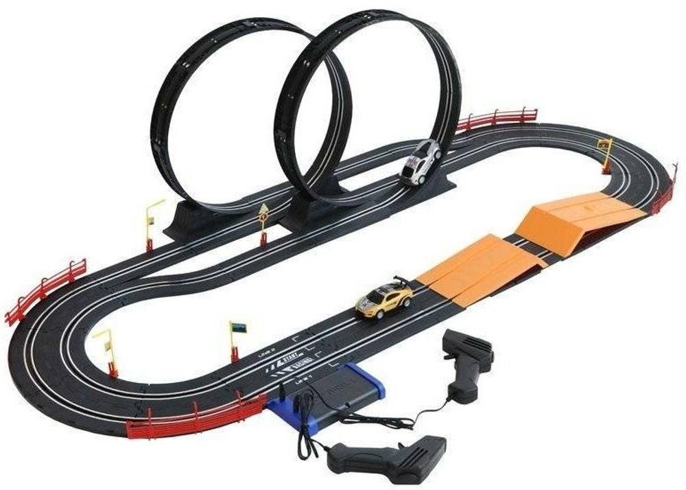Игровой набор Автотрек, в комплекте: деталей 54шт, машина 2шт Shantou Gepai A49-9B