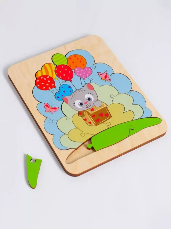 Пазл-вкладыш Путешествие котенка DP001